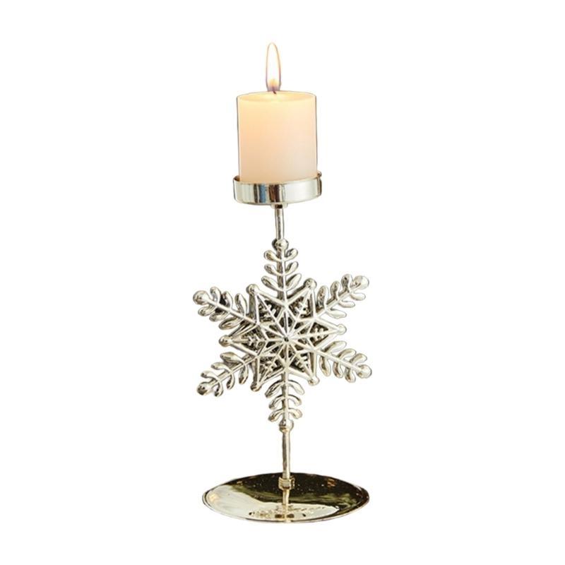 Christmas Holders Christmas Iron Art Candlestick Table Ornament Home Xmases Party Decors Decorative Stand
