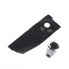 2Pcs Hardened Lawn Mower Blades Bolts 125X45Mm Kit For Masport 200 300 400 500 575 600 Grass Trimmer Garden Tool Parts