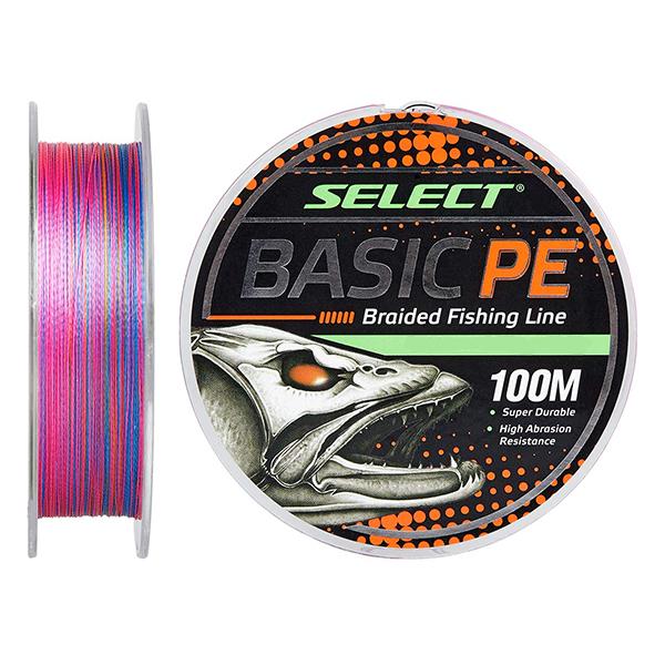 

Шнур Select Basic PE 100м 100 m/0.24mm 18,2kg/40lb рожевий