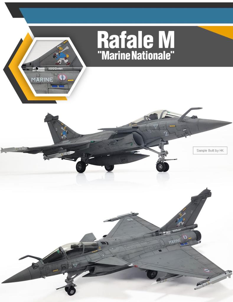 Academy French Naval Air Force Rafale M Plastic Model Kit 12368 1/48 (Airplane)