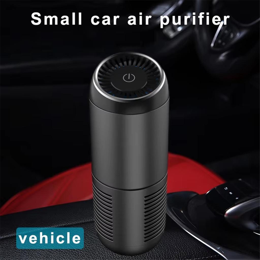 2025 New Portable Car Air Purifier,Negative Ion Generator for Smoke and Odor Removal, Low Noise Compact Desktop Air Freshener A