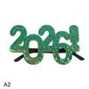 2026 Number Eyeglasses Happy New Year Glasses Diamond Glitter Sunglasses Cosplay Prop Xmas Party Decoration Funny Glasses