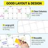 Erasable Yearly Planner Calendar Dry Erase Wall Calendar Giant Erasable Wall Calendar Blank Undated Yearly Calendar for Planning