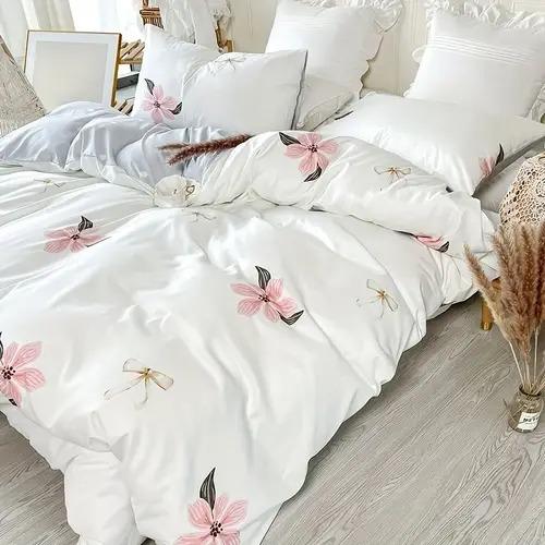 

Comforter Flower With Flower Pattern Suitable For Children Kids And Adults Soft Warm Comfortable And Breathable Comforter (quilt)-EU Single(135*200cm)3pcs