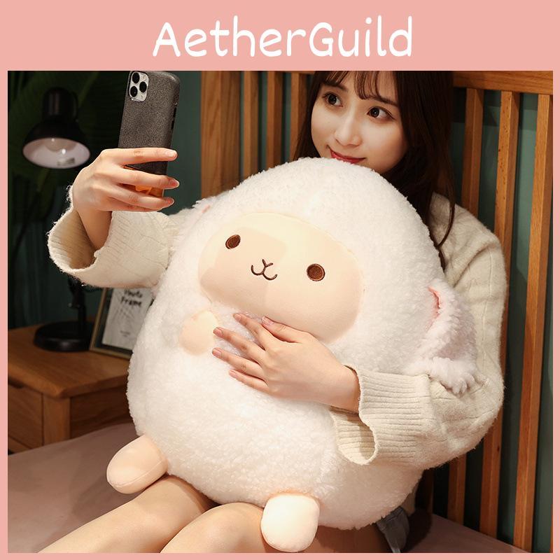 Sheep Plush Cuddly Toy Chubby Round Doll Girls Bedroom Bedtime Children Gift