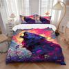 3pcs Bedding Set Wolf Fantasy Includes 1 Comforter + 2 Pillowcases, Without Pillow Inserts, Soft Comfortable, Lightweight Breathable, Printe