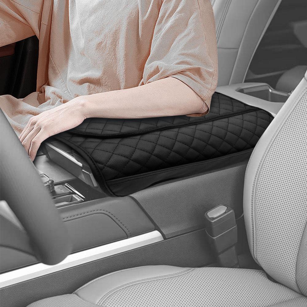 Center Console Armrest Cover For Toyota Tundra 2025+ Sequoia 2025+ Leather Waterproof Anti-Scratch Protect Pad With Storage Bag