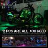 Car Motorcycle Decorative Light 12V RGB LED Ambient Light Kit with APP Music Control Flexible Waterproof Neon Light Strip