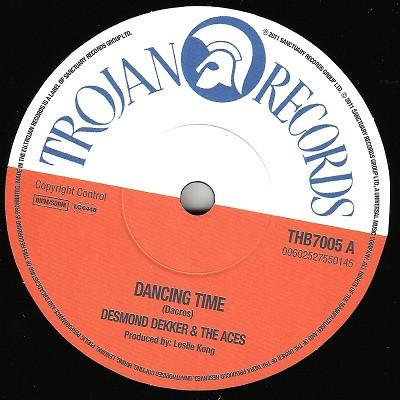 7inch Record DESMOND DEKKER & THE ACES / ROLAND  - Dancing Time THB7005PROMO Trojan Records 2011 UK Reggae, Ska & Dub Used