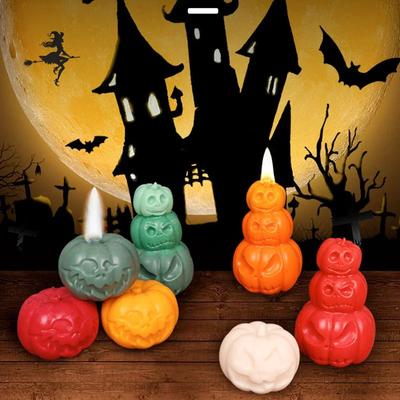 Silikonowa forma dyni 3D Halloween Odlewanie żywicy DIY Świeca Wosk Gips Polimerowa glina Aromaterapia Rzemiosło Dekor Zestaw do robienia