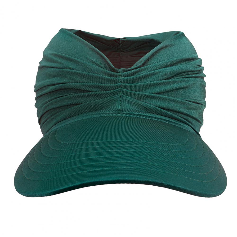 Sun Pleated Visor Hat Empty Top Baseball Sun Cap Ladies Sun Hats with UV Protection Beach Sun Hats for Women