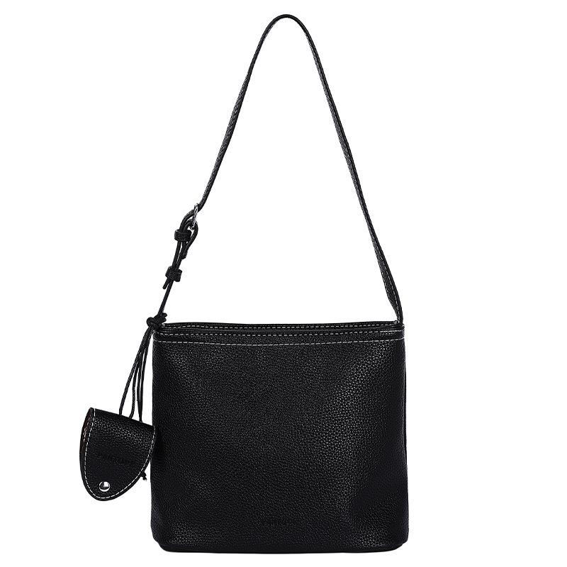 Mini small bag women's 2025 new solid color trendy versatile shoulder bag textured messenger bag mobile phone bag