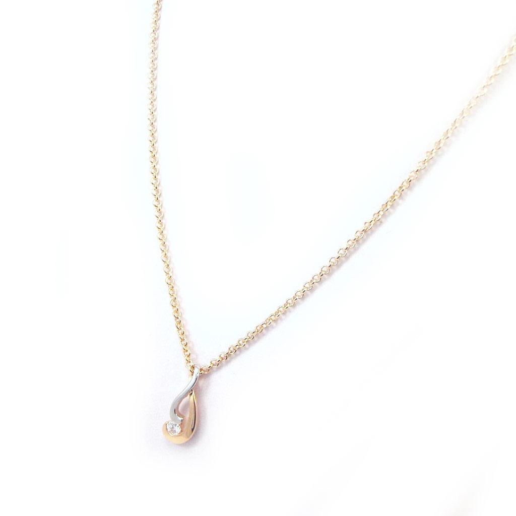 Altesse [G2285] - Two-tone 'Câlin' Gold Plated Necklace
