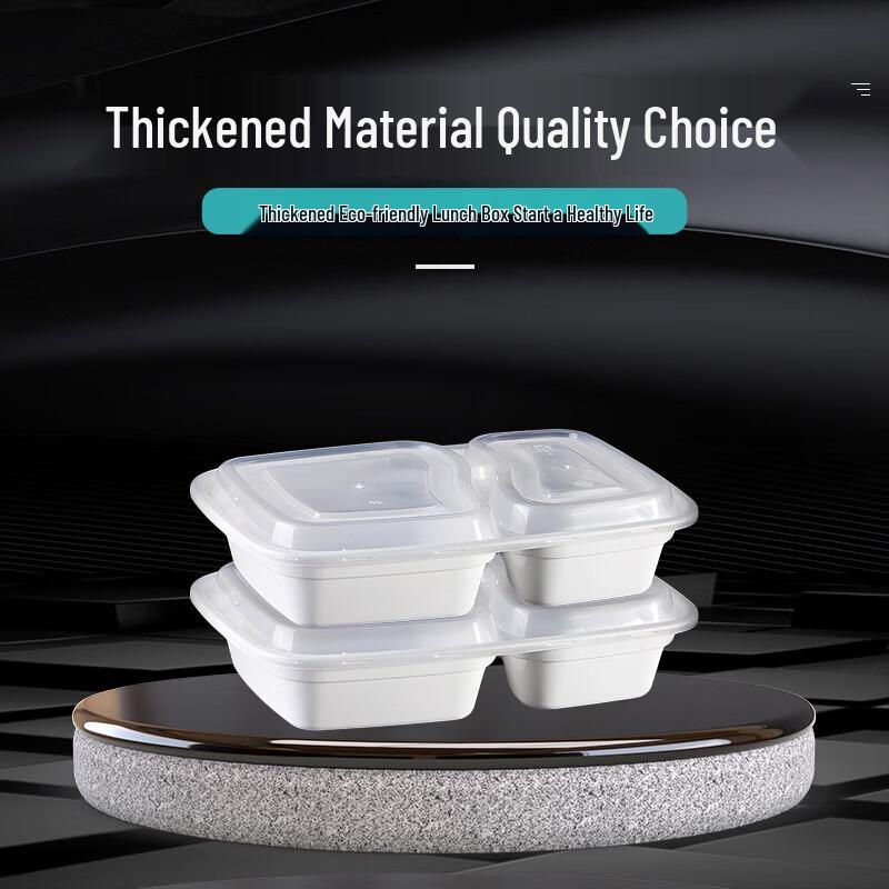 2-Compartment Disposable Meal Prep Containers