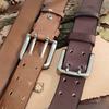 Belt Men's Special Forces Double Pin Buckle Genuine Leather First Layer Pure Cattlehide Retro Casual Belt