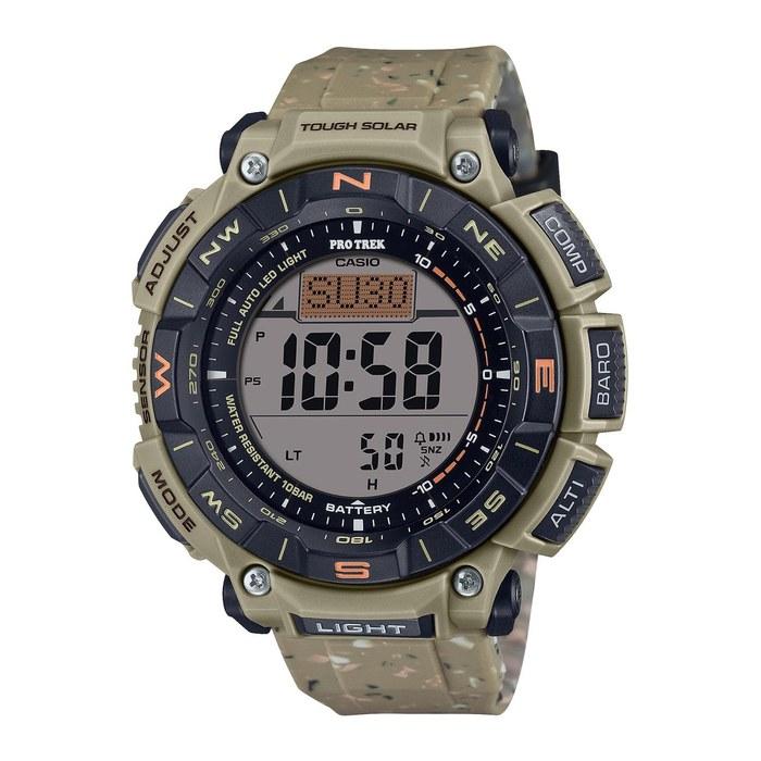 Casio Pro Trek PRG-340SC-5JF Climber Line Tough Solar Biomass Plastic Watch - Men s - Brown