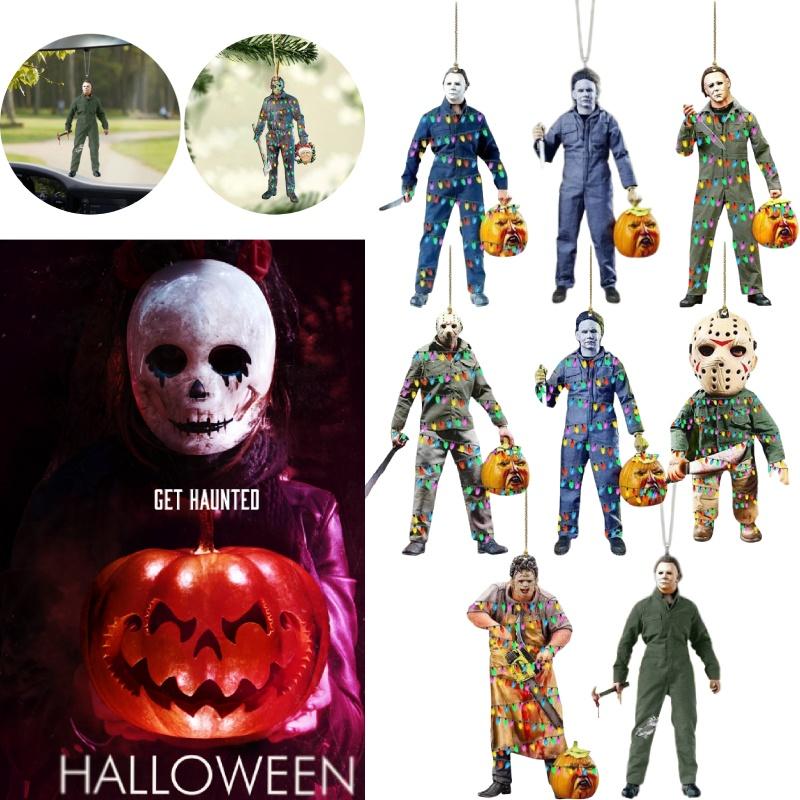 Halloween Pumpkin Skull Decoration Acrylic Holiday Atmosphere Christmas Tree Hanging Pendant