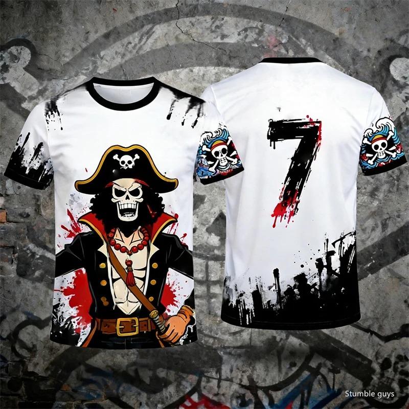 Men's Casual One Piece T-Shirt Sanji Raid Suit Jersey Boys Clothes Girls Short Sleeve Breathable Summer Fashion