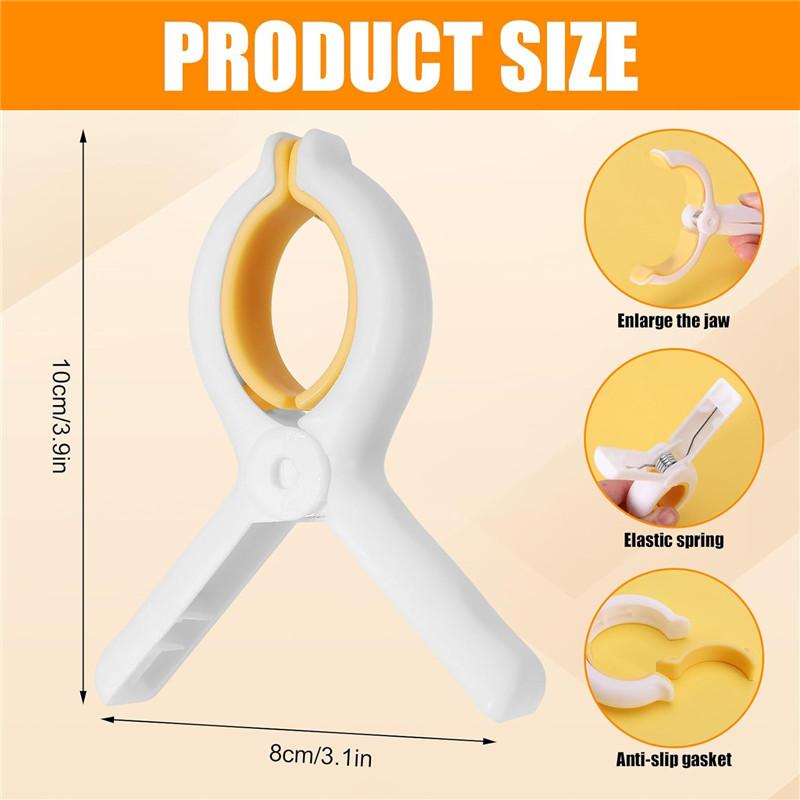 5 Pcs Beach Towel Clips Non-Slip Towel Clips for Sun Loungers Large Plastic Sunbed Towel Pegs