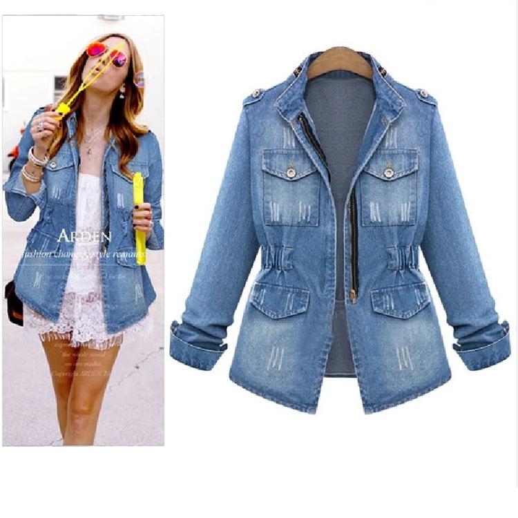 Women's Versatile Denim Slimming Jacket