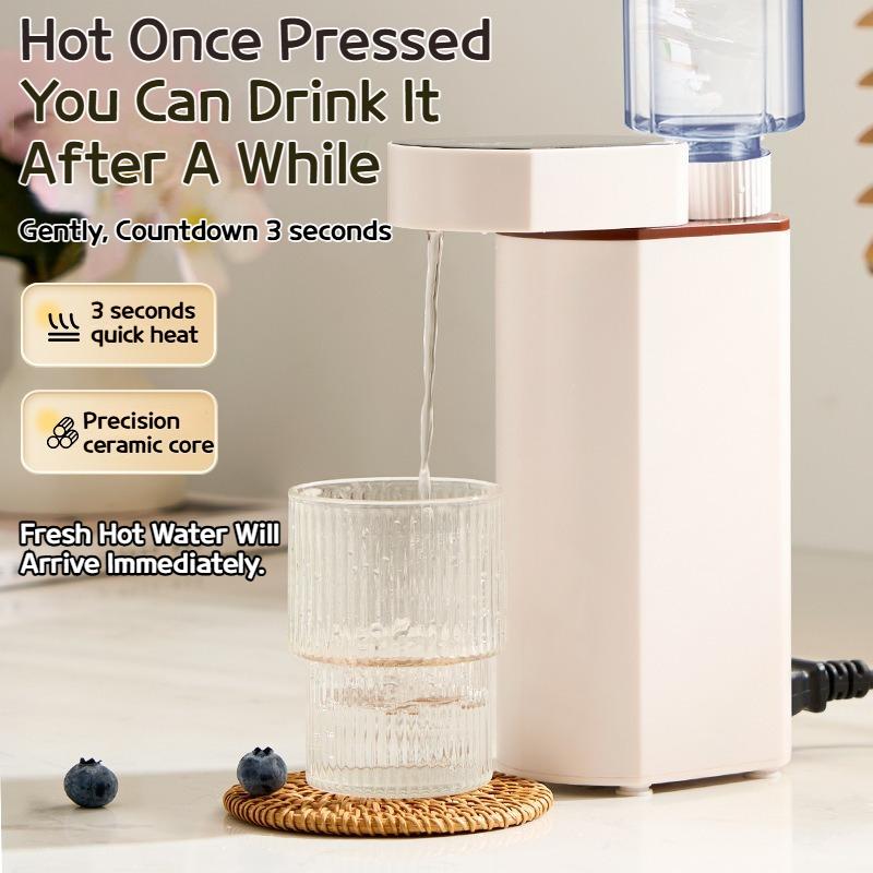 Portable 3-Second Instant Hot Water Heater, Mini Compact Milk Frother and Tea Maker, Perfect for Travel, Office, and Home Use