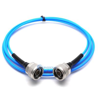 N To N 18GHz High-Frequency Test Cable, Low VSWR, Stainless Steel Reinforced Connector, SS402