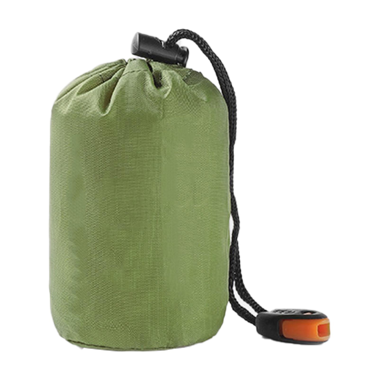 

Survival Shelter Blanket Bag Waterproof Survival Sleeping Bag Emergency Sleeping Bag Lightweight Thermal Bivvy Sack армія зелений колір
