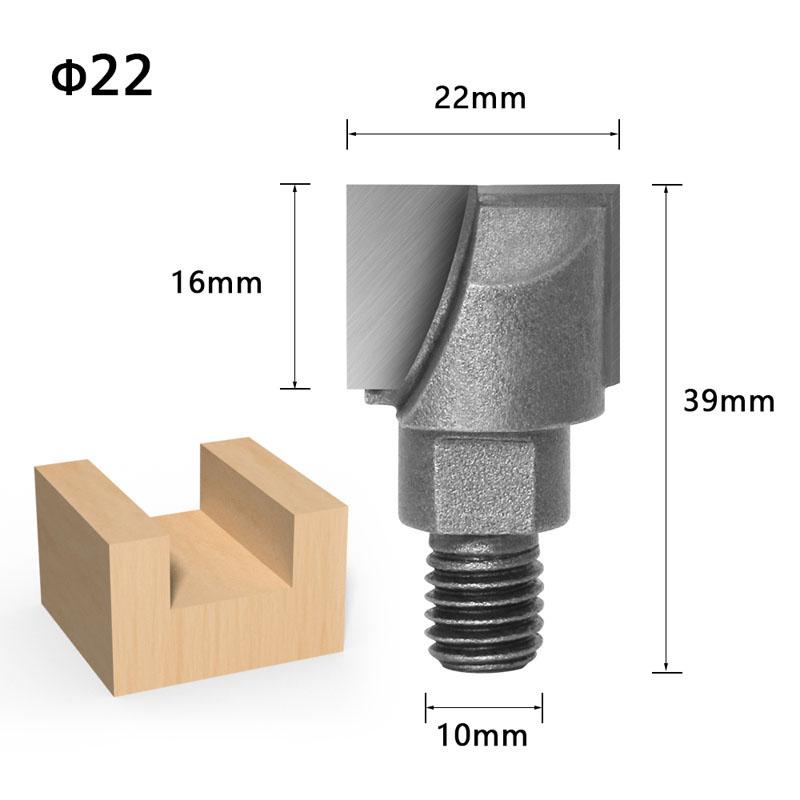 1PC 10MM Shank CNC Cleaning Bottom Router Bit Woodworking Tools 2 Screw Thread Cutter Lock Milling Cutter