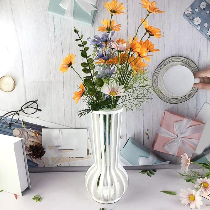 Flexible Silicone Mold Unique Resin Molds Handmade Flowerpot Moulds Silicone Craft Moulds Unique Vases Moulds for Vase