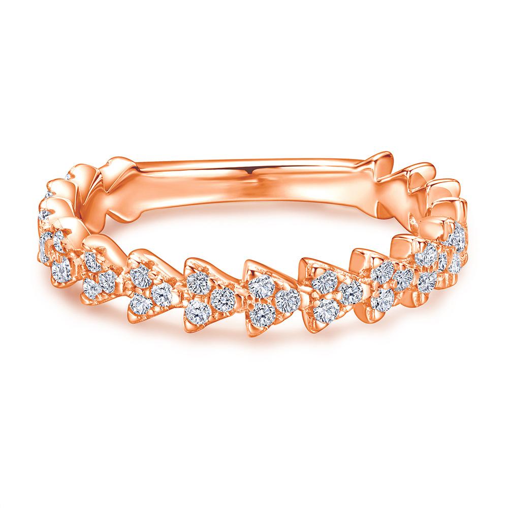 

Классическое кольцо Lindon из стерлингового серебра 925 пробы с цирконом, женские украшения, свадебное обещание, подарок для вечеринки 9 розового золота