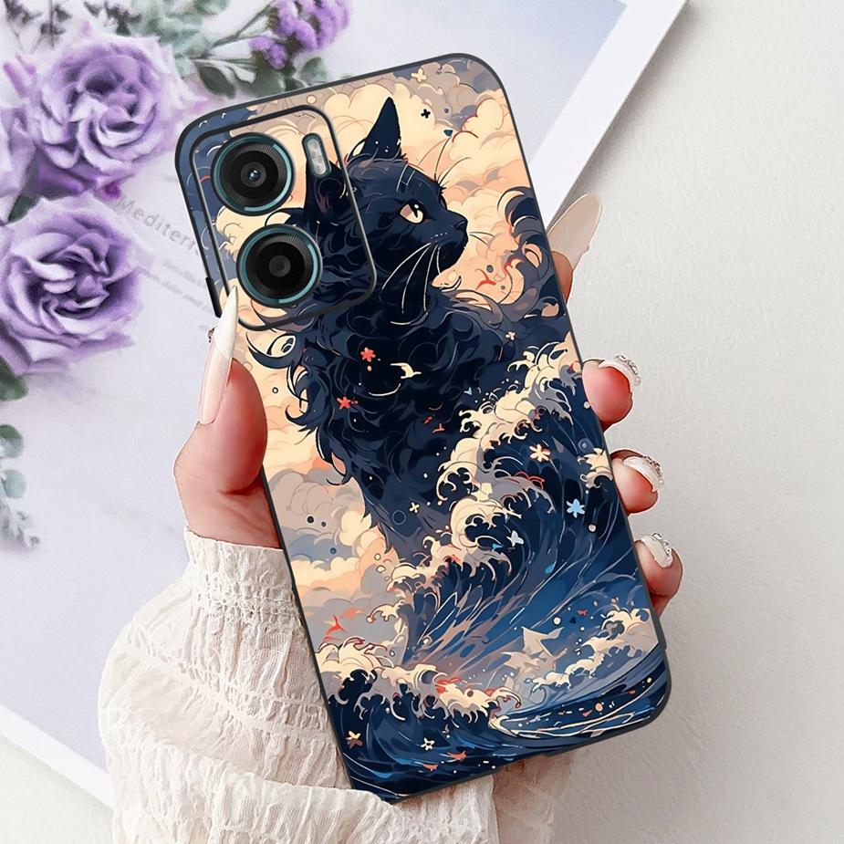 For Motorola Moto G05 4G Case MotoE15 Cool Dragon Fashion Painted Cover Soft TPU Phone Case For Motorola Moto E15 MotoG05 Fundas