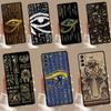 Sacred Eye of Horus Egypt Fresco Case For Samsung Galaxy S23 Ultra S24 S22 Note 20 Ultra 10 Plus S8 S9 S10 S20 S21 FE Cover