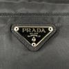 PRADA Triangular logo Shoulder Bag black Women used