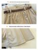 Pleated Midi Skirt - Women's Petite, Spring/Autumn Collection, Temperate OL Commute Style