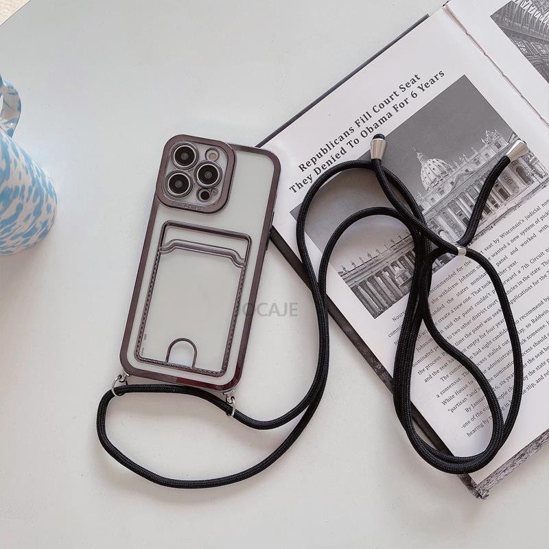 

Для Samsung Galaxy S23 Ultra S22 S21 Plus A13 A33 A53 A12 A22 A52 A51 A71 A14 A34 A54 Ремешок через плечо с покрытием из шнура Чехол-кошелек с держателем для карт poco X3 X3nfc X3pro чёрный