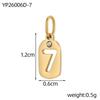 CARLIDANA Stainless Steel Hollow Digital Accessories Pendant Zircon Number Charms Necklace Jewelry Gift for DIY Jewelry Making