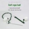 Rotating Golf Rope Ball Swing Practice Device