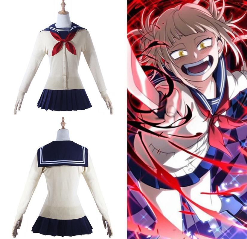 My Hero Academia Himiko Toga Outfit Elegant Cosplay Costume Set For Halloween Events