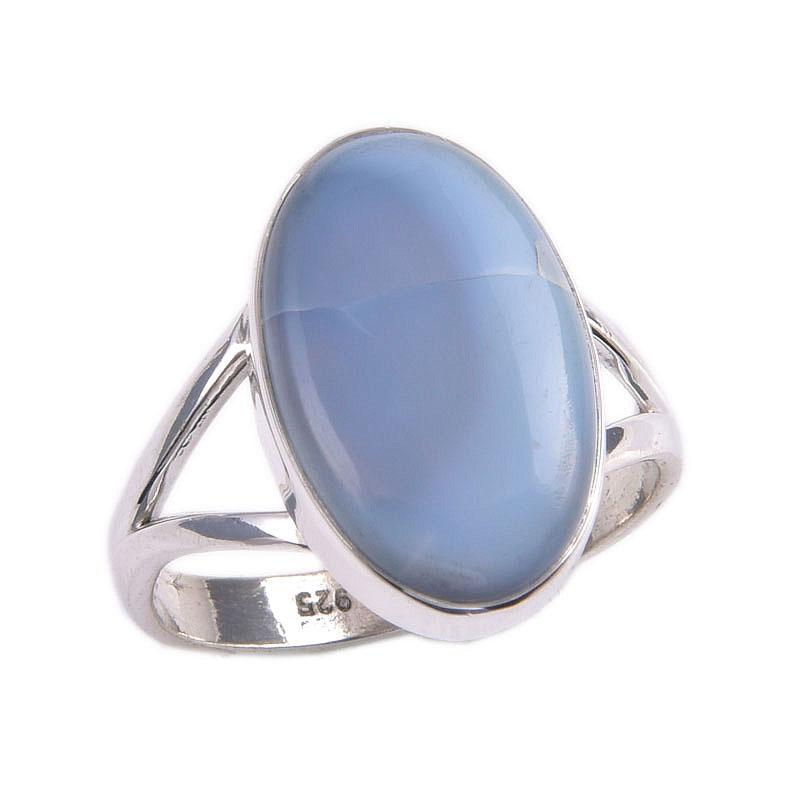 Natural Owyhee Opal Gemstone 925 Solid Sterling Silver Jewelry Ring Size 8 E5u90