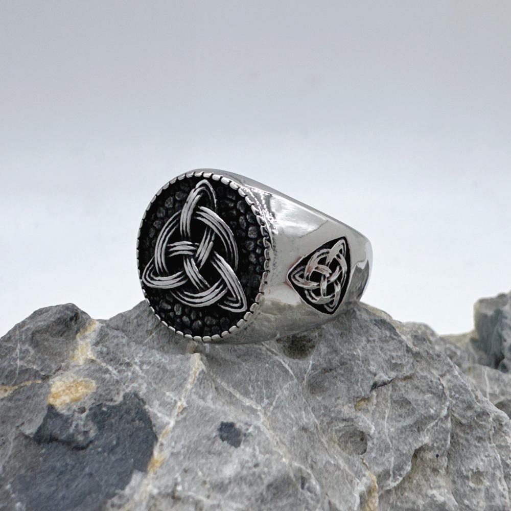 

Vikings Style Unisex Ring 316L Stainless Steel Jewelry Punk Biker Knot Solid Ring 7