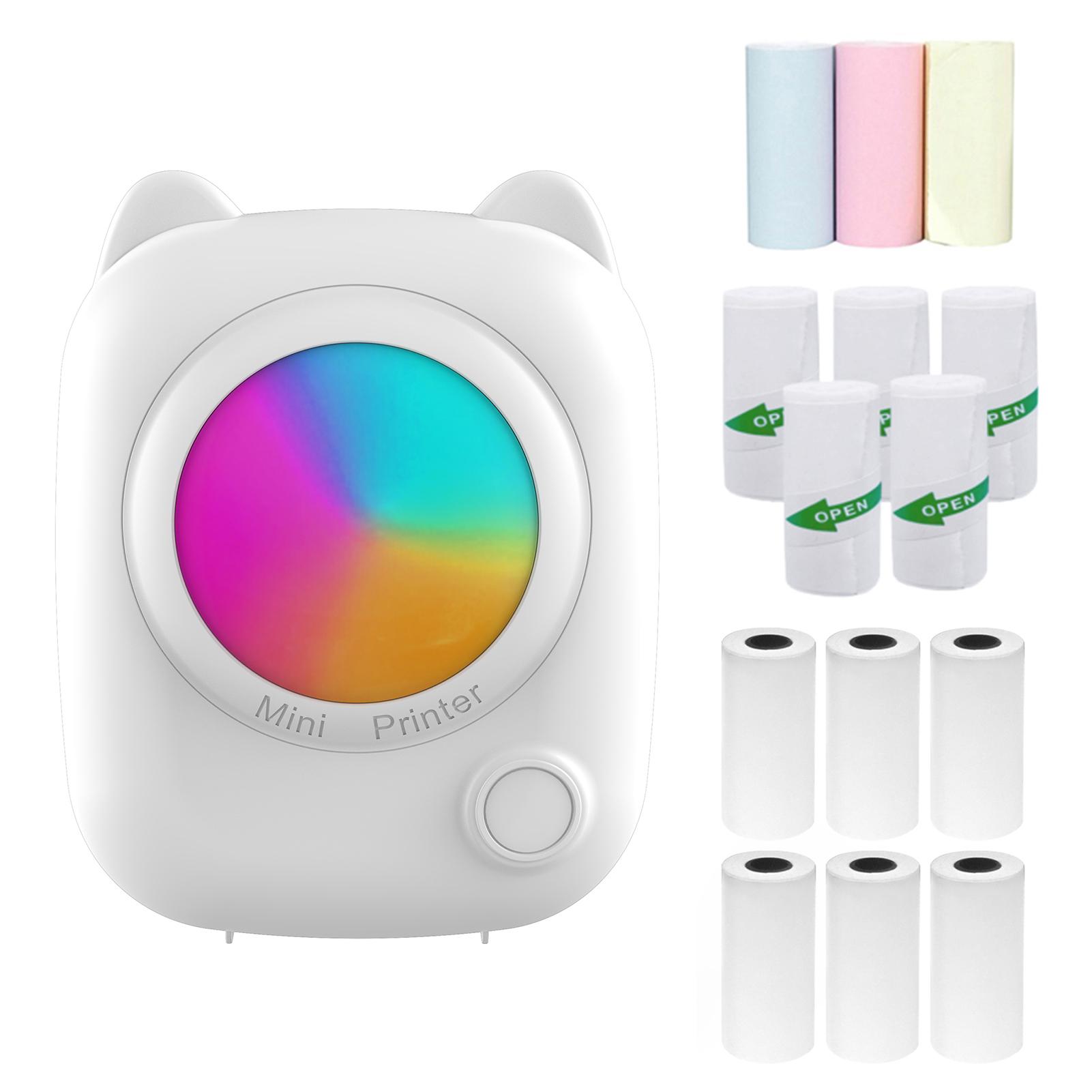 

Мини-карманный термопринтер для мгновенного фотопринтера, машина для изготовления этикеток, BT, беспроводное подключение, совместимое с