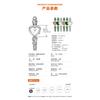 GEDI Women Quartz Wrist Watch Heart Shaped Dial Rhinestone Decor Metal Link Bracelet Waterproof Dress Watch