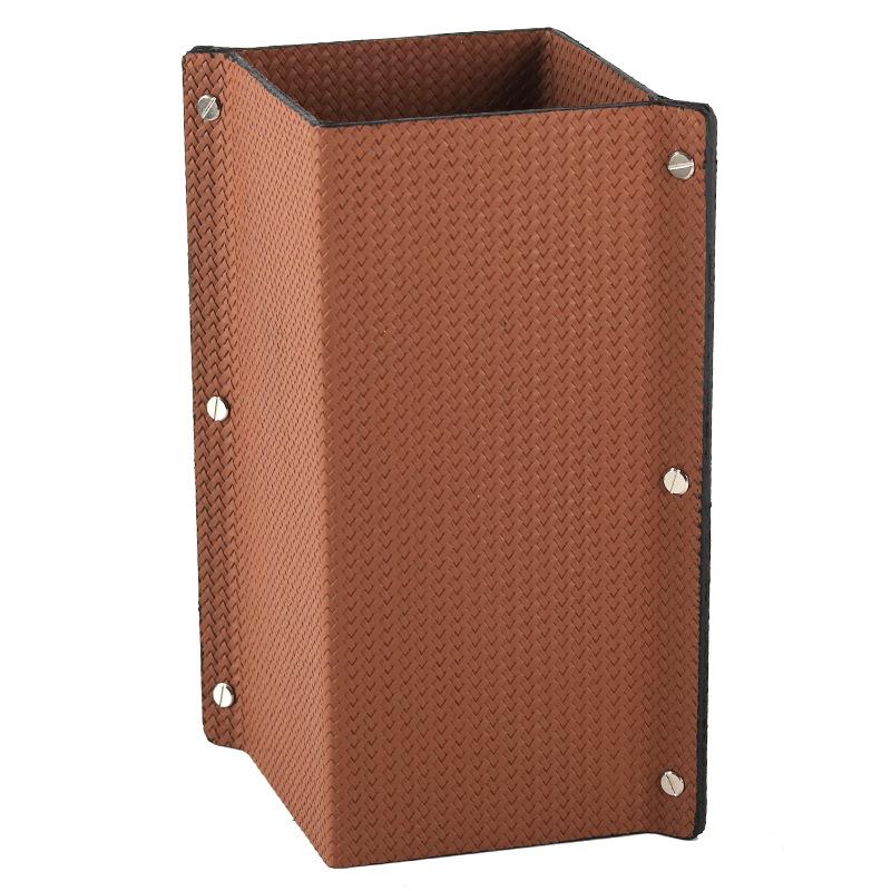 

Nordic light роскошная плетеная кожаная ваза квадратная прямая цветочная ваза модель комнаты стойка регистрации отеля элитные украшения Orange Flower M1002212