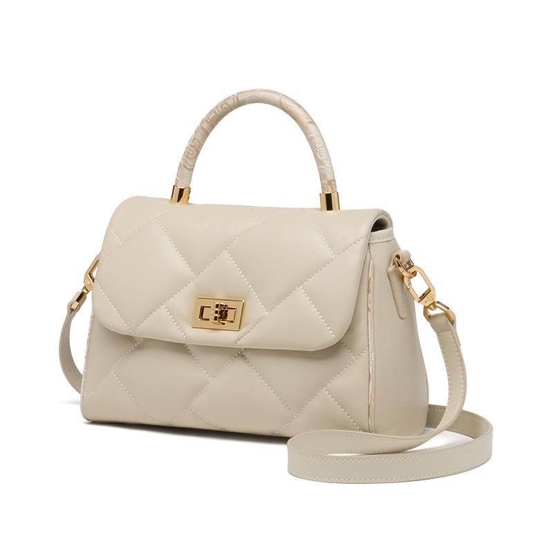 

Кожаная женская сумка, Кожа высшего качества, Высококачественная, Легкая, Роскошная, Модная, Универсальная, Дамская сумочка, Сумка через плечо 24.5*10*17.5cm белый