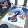 1pc Sonic the Hedgehog Chair Mat - Anime Cartoon Design, Non-Slip Carpet for Office and Home Decor, Suitable for All Seasons.O081