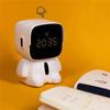 ABUL-Cartoon Big Head Robot Digital Alarm Clock LED Adorable Display Alarm Clock Alarm Clock For Kids Desk Bedside