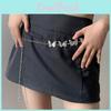 Chic Silver Chain Waist Belt For Women Trendy Butterfly Design Minimalist Vintage Inspired Fashion