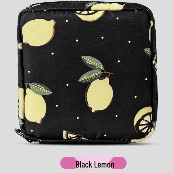 Cartoon Menstrual Pad Storage Bag - Portable and Compact for Students