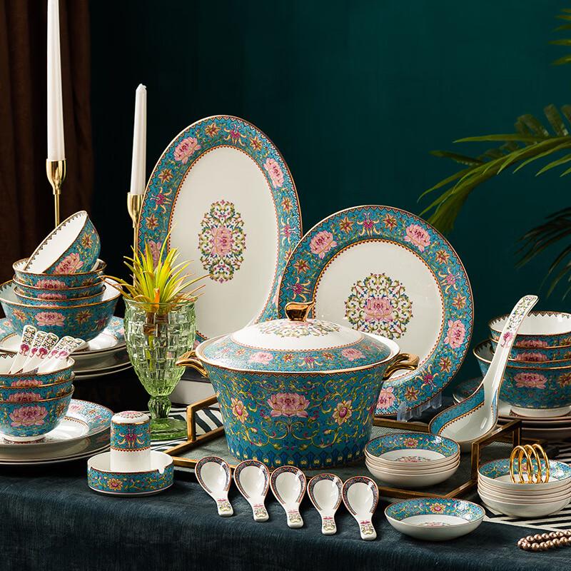 

JANLA Light Luxury Chinese Dinnerware Set