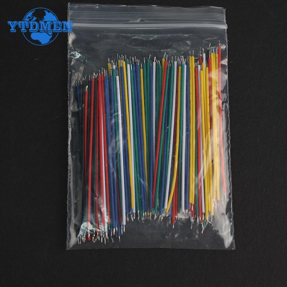 120PCS Electronic Wire 24AWG 26AWG Tin-Plated Breadboard PCB Solder Cable 6 Color Jumper Wire DIY Kit High-Quality